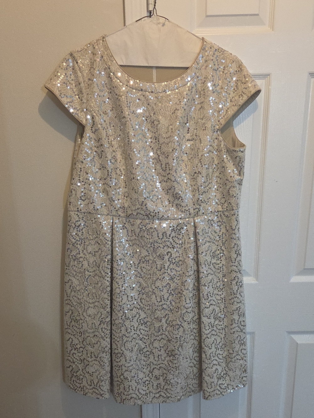 Calvin Klein sequin midi cocktail dress